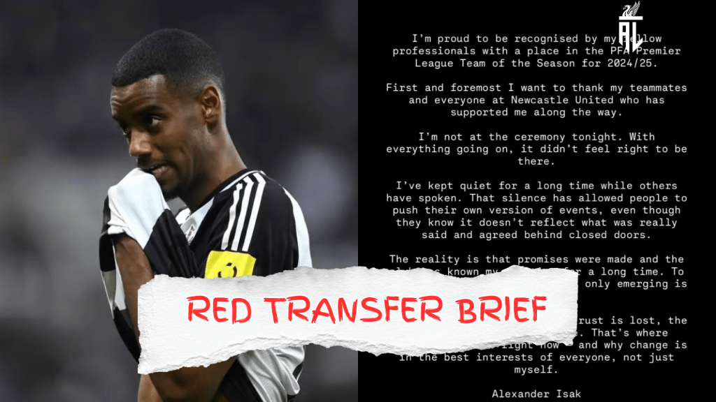 Alexander Isak Breaks Silence With Explosive Newcastle United Statement – Red Transfer&nbsp;Brief.
